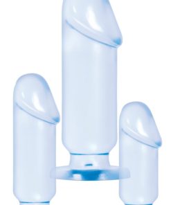 Adam and Eve Beginner`s Backdoor Kit With 3 Butt Plugs - Clear