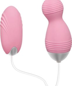 Adam and Eve Double Play Dual Vibrating Bullets With Remote Control - Pink