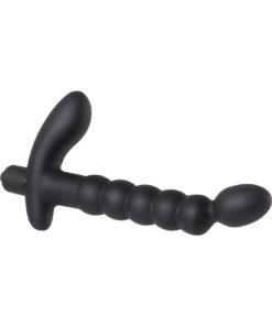 Adam and Eve P Spot Silicone Vibrating Prostate Massager - Black