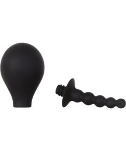 Adam and Eve Smooth and Easy Silicone Anal Douche - Black