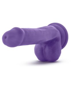 Au Naturel Bold Delight Dildo With Suction Cup 6in - Purple