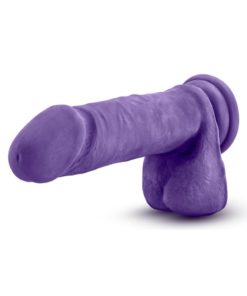 Au Naturel Bold Hero Dildo With Suction Cup 8in - Purple