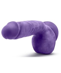 Au Naturel Bold Pound Dildo With Suction Cup 8.5in - Purple