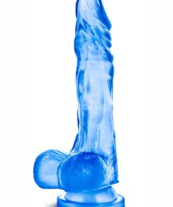 B Yours Sweet n` Hard 3 Dildo With Balls 8.5in - Blue