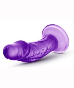 B Yours Sweet N` Small Dildo with Suction Cup 4.5in - Purple