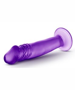 B Yours Sweet N` Small Dildo with Suction Cup 6in - Purple