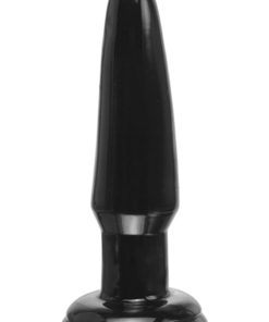 Basix Rubber Works Beginners Butt Plug Waterproof 3.75 Inch Black