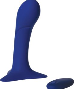 Blue Dream Rechargeable Silicone Vibrator With Remote Control - Blue
