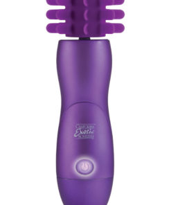 Body and Soul Captivation Silicone Rotating Massager Purple 7.5 Inch