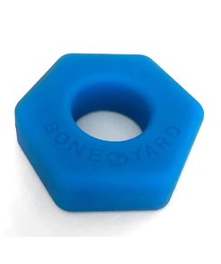 Boneyard Bust A Nut 2X Stretch Silicone Cock Ring Ball Stretcher - Blue