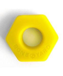 Boneyard Bust A Nut 2X Stretch Silicone Cock Ring Ball Stretcher - Yellow