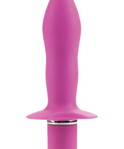 Booty Call Booty Rocket Silicone Vibrating Butt Plug - Pink