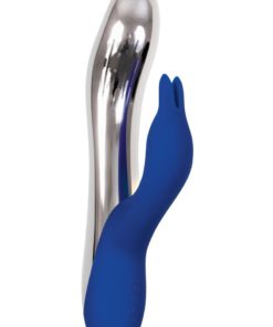 Bunny Bright Rechargeable Silicone Rabbit Vibrator - Blue