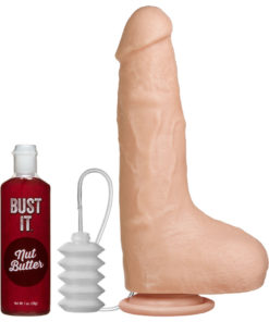 Bust It Squirting Dildo 8.5in - Vanilla