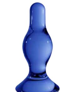 Chrystalino Classy Glass Butt Plug 4.5in - Blue