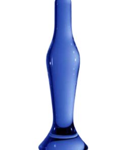 Chrystalino Flask Glass Wand Dildo 7in - Blue