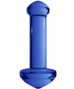 Chrystalino Massage Glass Dildo 4.5in - Blue