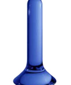 Chrystalino Pin Glass Butt Plug 4.5in - Blue