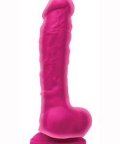 Colours Dual Density Silicone Dildo 8in - Pink