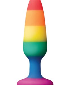 Colours Pleasure Plug Pride Edition Silicone Butt Plug - Small - Rainbow