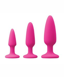 Colours Pleasures Trainer Kit Silicone Anal Plugs Assorted Sizes - Pink