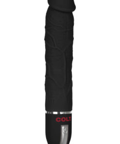 COLT Deep Drill Silicone Vibrating Butt Probe - Black