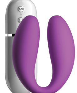 Crush Snuggles Silicone Wired Remote Control Couples Vibe Waterproof Purple