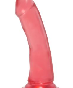 Crystal Jellies Slim Dildo 6.5in - Pink