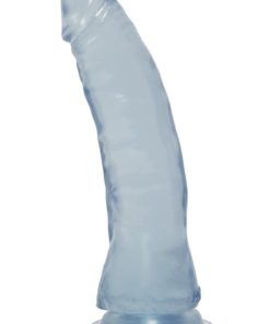 Crystal Jellies Thin Dildo 7in - Clear
