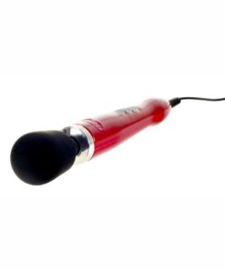 DOXY Die Cast Plug-In Vibrating Wand Body Massager Metal Red