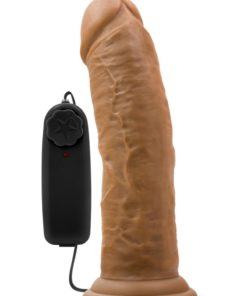 Dr. Skin Dr. Joe Vibrating Dildo with Remote Control 8in - Caramel