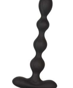 Eclips Slender Beads Silicone Flexible USB Rechargeable Anal Beads Probe Waterproof Black 7 Inch