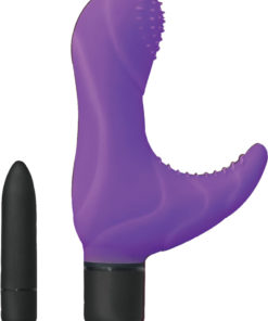 Elite Collection Silicone Climaxer Vibrator - Purple