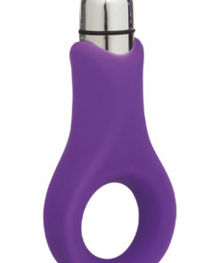 Embrace Couples Ring Silicone Cockring Waterproof Purple