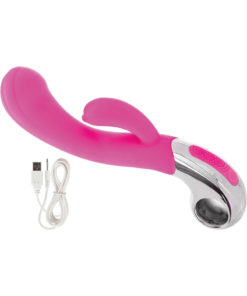 Embrace Felicity Wand Silicone Triple Moter Vibrator Waterproof Pink 4.25 Inch