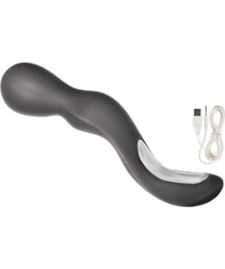 Embrace Lovers Wand Silicone Rechargeable Massager Waterproof Grey 9 Inch