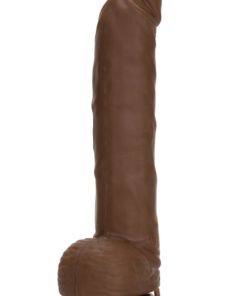 Emperor 10 Function Vibrating Silicone G Dildo 6.75in - Chocolate
