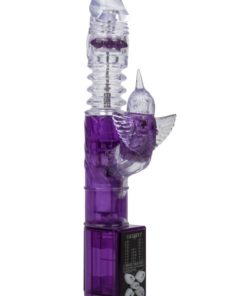 Endless Pleasure Thrusting Beaded Rabbit Vibrator - Purple