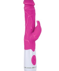 Energize Her Bunny Rabbit Massager Dual Motors Silicone Vibrator - Pink