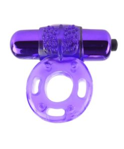 Fantasy C-Ringz Vibrating Super Cock Ringwith Bullet - Purple