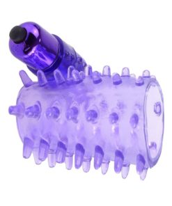 Fantasy C-Ringz Vibrating Super Cock Sleeve with Bullet - Purple