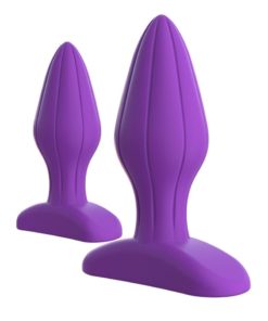 Fantasy For Her Designer Love Plug Set Anal Play Kit Silicone Purple