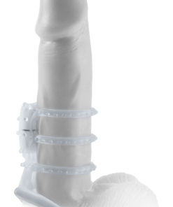 Fantasy Xtensions Vibrating Cock Cage Waterproof Clear 3 Inch