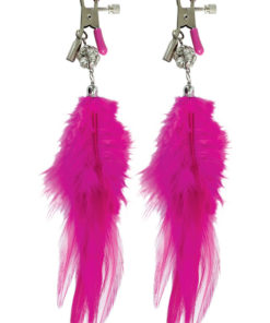 Fetish Fantasy Series Fancy Feather Nipple Clamps Pink
