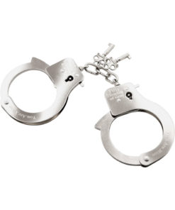 Fifty Shades of Grey You Are Mine Metal Handcuffs - Silver
