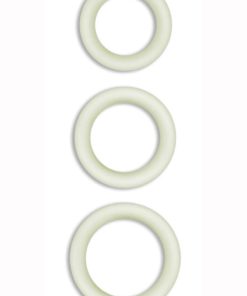 Firefly Halo Small Silicone Cock Ring Glow In The Dark - Clear