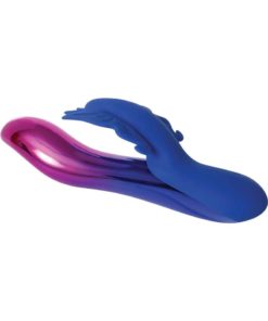 Firefly Rechargeable Silicone Vibrator - Blue And Purple