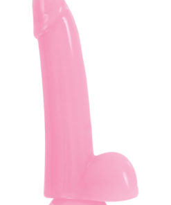 Firefly Smooth Dong Dildo Glow In The Dark 5in - Pink