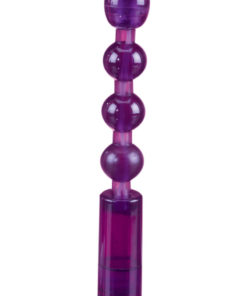 Flexible Vibrating Anal Beads - Purple