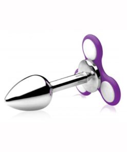 Frisky Ass-Spinner Fidget Spinner Anal Plug - Purple